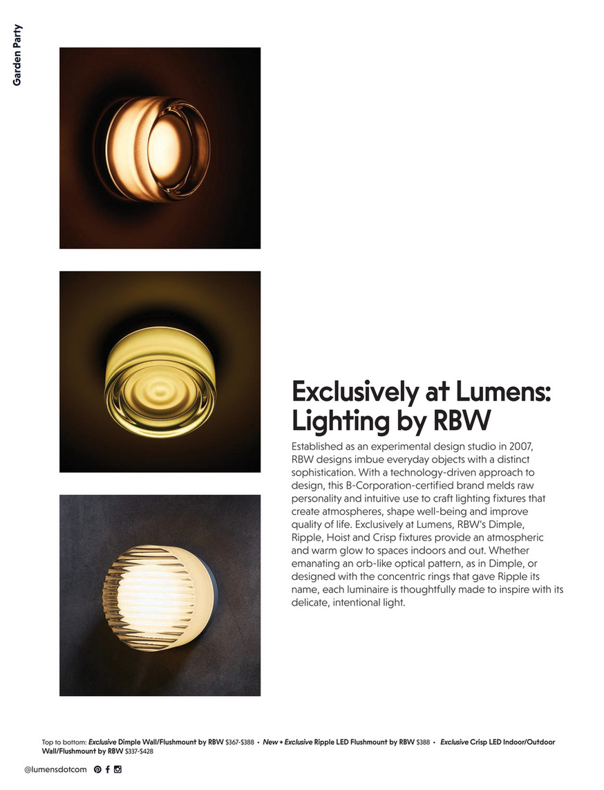 PLUS ASTRUM ＋ DIMPLE Buy Dimple Flush Mount From RBW | Top Designer LED Lighting